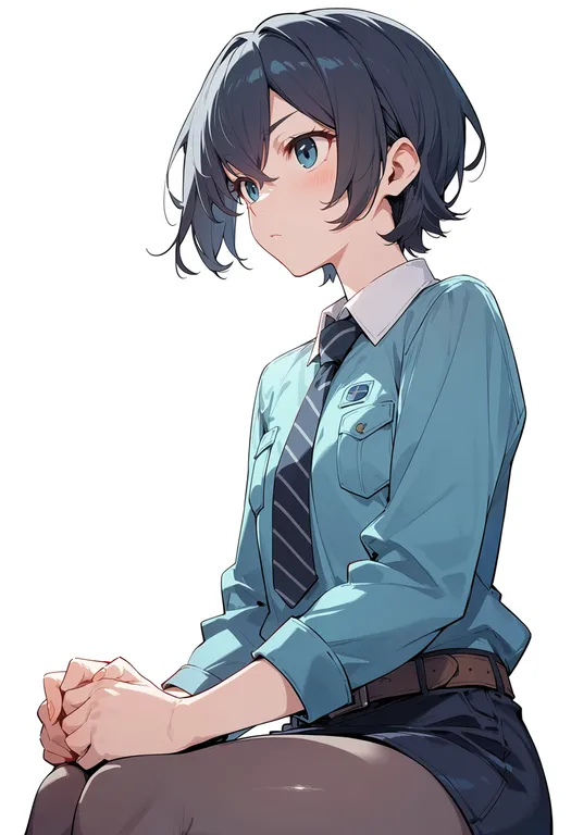 masterpiece, best quality, score_7, safe, toaru kagaku no railgun t, solo, simple background — by k3scat, made with ComfyUI