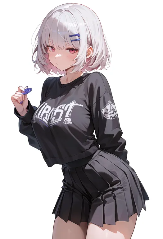 masterpiece, best quality, score_7, safe, closers, solo, simple background — by k3scat, made with ComfyUI