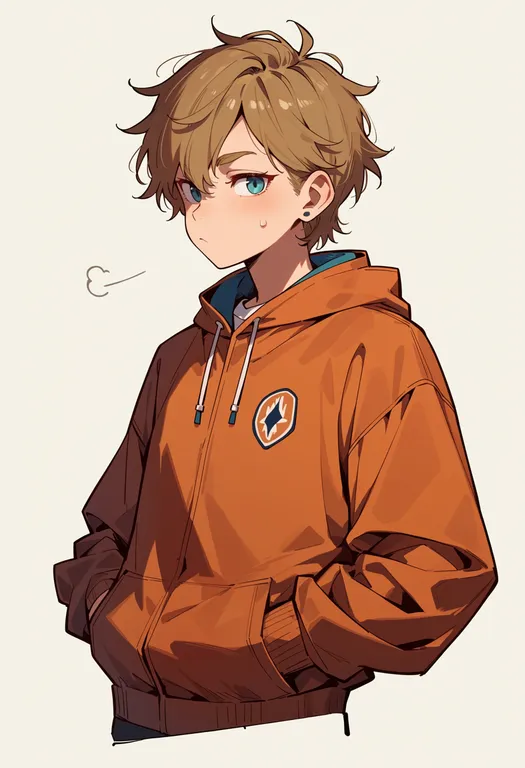 masterpiece, best quality, score_7, safe, kenny mccormick, solo, upper body, simple background — by k3scat, made with ComfyUI