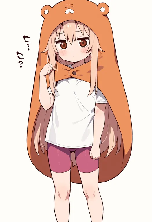 masterpiece, best quality, score_7, safe, himouto! umaru-chan, solo, simple background — by k3scat, made with ComfyUI