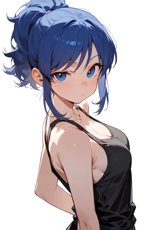 masterpiece, best quality, score_7, safe, kiriya aoi, solo, upper body, simple background — by k3scat, made with ComfyUI