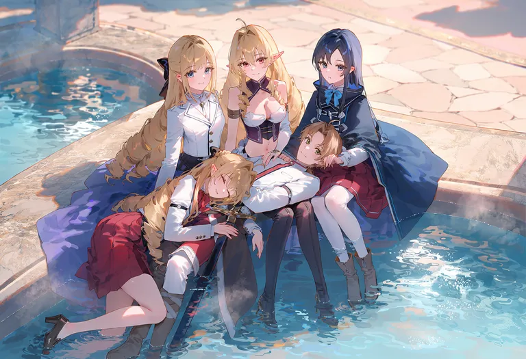 <artist> 1.1::parsley-f ::, 0.6::mignon ::, 0.3::betabeet ::, 0.75::fuzichoco ::, 0.5::hiten_(hitenkei) ::… — by feng mu, made with NovelAI