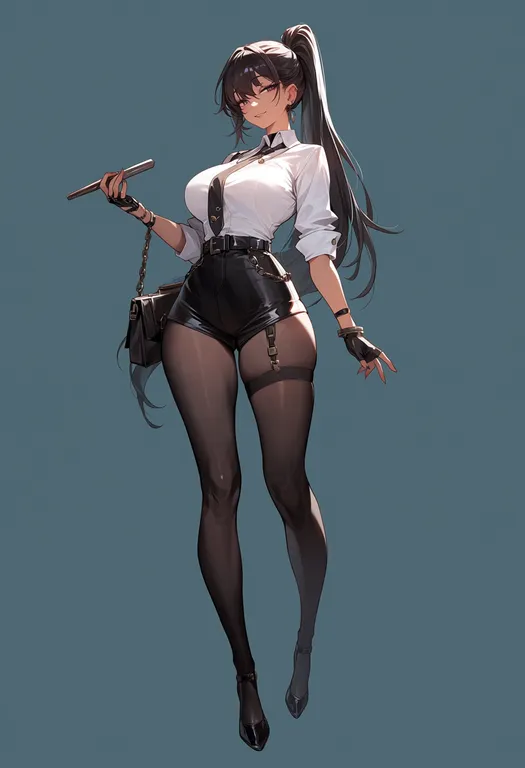 masterpiece, best quality, score_7, safe, pangya, solo, full body, simple background — by k3scat, made with ComfyUI