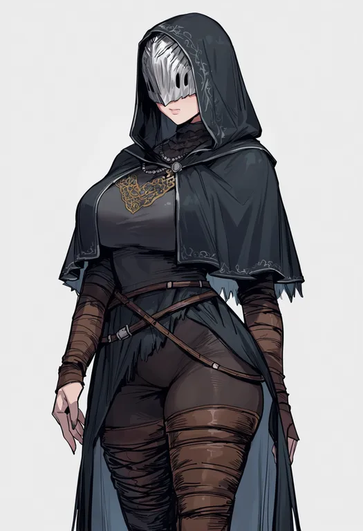 masterpiece, best quality, score_7, safe, dark souls (series), solo, simple background — by k3scat, made with ComfyUI