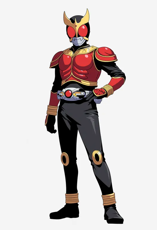 masterpiece, best quality, score_7, safe, kamen rider kuuga (series), solo, simple background — by k3scat, made with ComfyUI