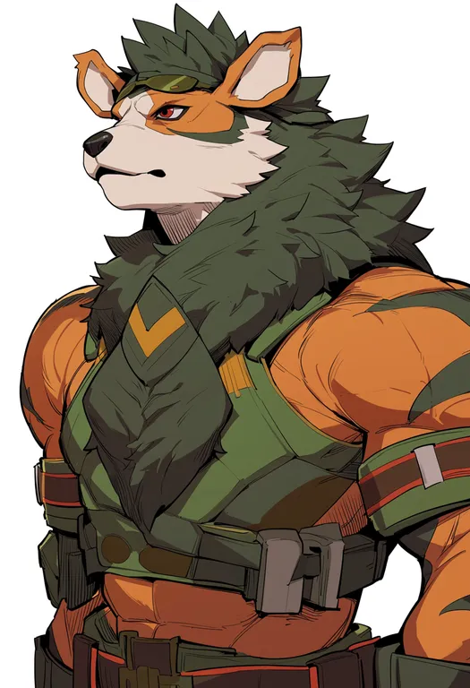 masterpiece, best quality, score_7, safe, hisuian arcanine, solo, upper body, simple background — by k3scat, made with ComfyUI