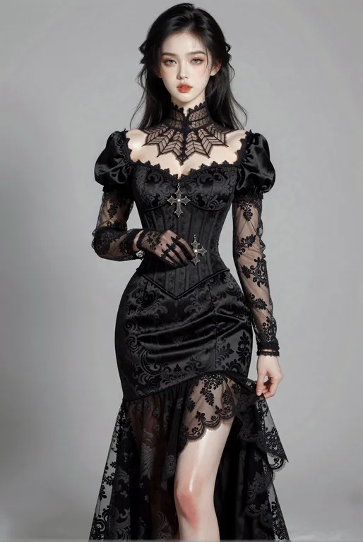 一位身高约165公分、身材匀称苗条的东方美女。她拥有自然健康的温和曲线，胸部自然A罩杯挺拔，腰部紧致而富有弹性，腰线平缓柔和，微微带着女性自然的腹部弧度。她的胯部圆润，臀部饱满挺翘，小腿线条则匀称流畅、修长笔直。她全身的皮肤白皙细腻，质感紧… — by kessness, made with ComfyUI