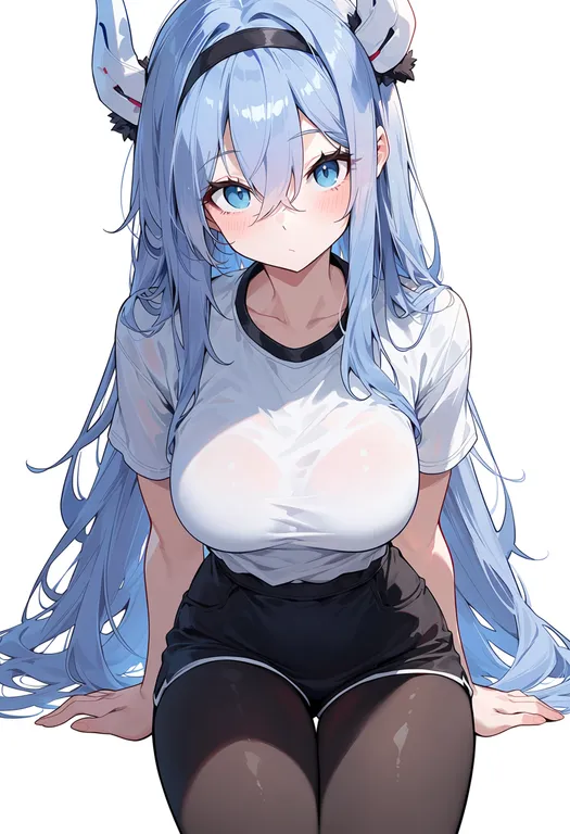 masterpiece, best quality, score_7, safe, azur lane: slow ahead, solo, simple background — by k3scat, made with ComfyUI