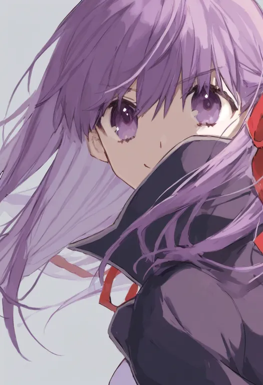 masterpiece, best quality, general, bb (fate/extra), fate/extra, solo, upper body, simple background — by k3scat, made with ComfyUI