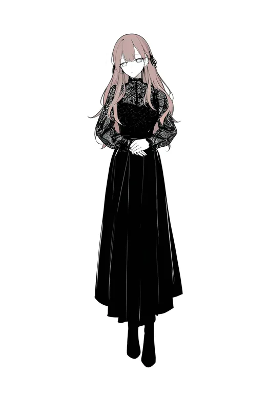 masterpiece, best quality, newest, absurdres, highres, safe, waltz_(dance), 1girl, solo, full_body, simple_background — by k3scat, made with ComfyUI