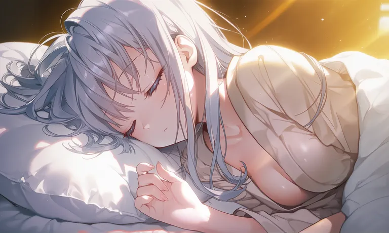 @izumi tsubasu，@yoneyama mai，@koku, safe, 1girl, from side, close up, guest room, afternoon, warm sunlight, bed… — by feng mu, made with ComfyUI
