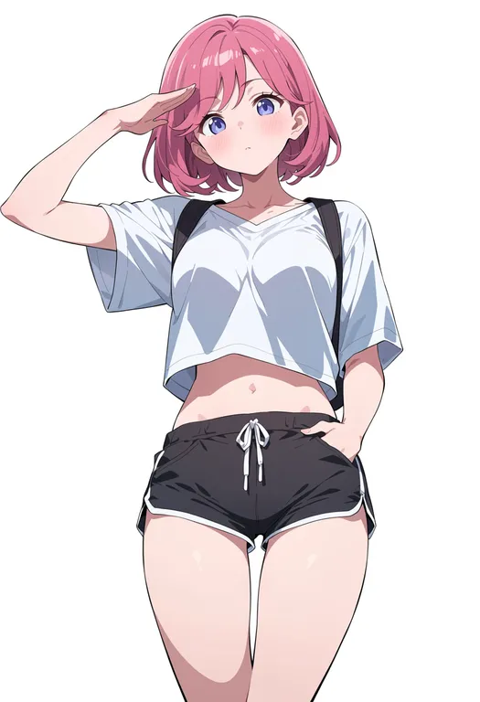 masterpiece, best quality, score_7, safe, tokimeki memorial girl's side, solo, simple background — by k3scat, made with ComfyUI