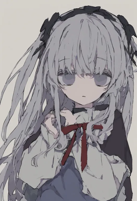 masterpiece, best quality, general, blank stare, 1girl, solo, simple background — by k3scat, made with ComfyUI