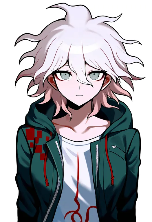 masterpiece, best quality, newest, absurdres, highres, safe, komaeda_nagito, danganronpa_2:_goodbye_despair, solo… — by k3scat, made with ComfyUI