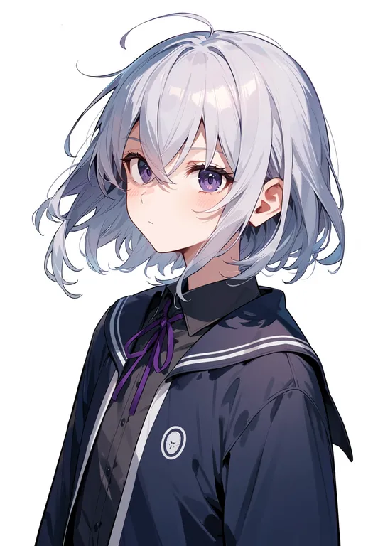 masterpiece, best quality, score_7, safe, honebami toushirou, solo, upper body, simple background — by k3scat, made with ComfyUI