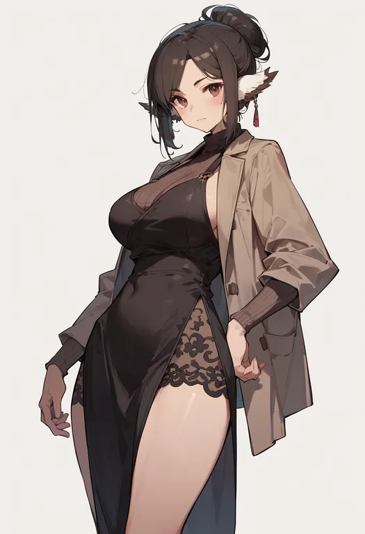 masterpiece, best quality, score_7, safe, utawarerumono: itsuwari no kamen, solo, simple background — by k3scat, made with ComfyUI