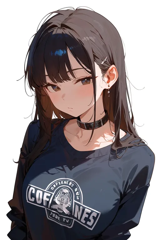 masterpiece, best quality, score_7, safe, coffee beans, 1girl, solo, upper body, simple background — by k3scat, made with ComfyUI
