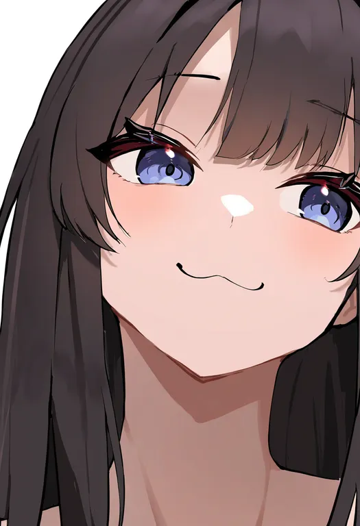 masterpiece, best quality, newest, absurdres, highres, safe, :3, 1girl, solo, portrait, simple_background — by k3scat, made with ComfyUI