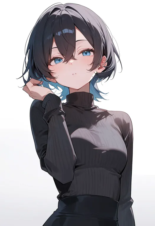 masterpiece, best quality, score_7, safe, inuo, solo, upper body, simple background — by k3scat, made with ComfyUI