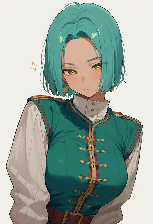 masterpiece, best quality, score_7, safe, hero (dq11), solo, upper body, simple background — by k3scat, made with ComfyUI