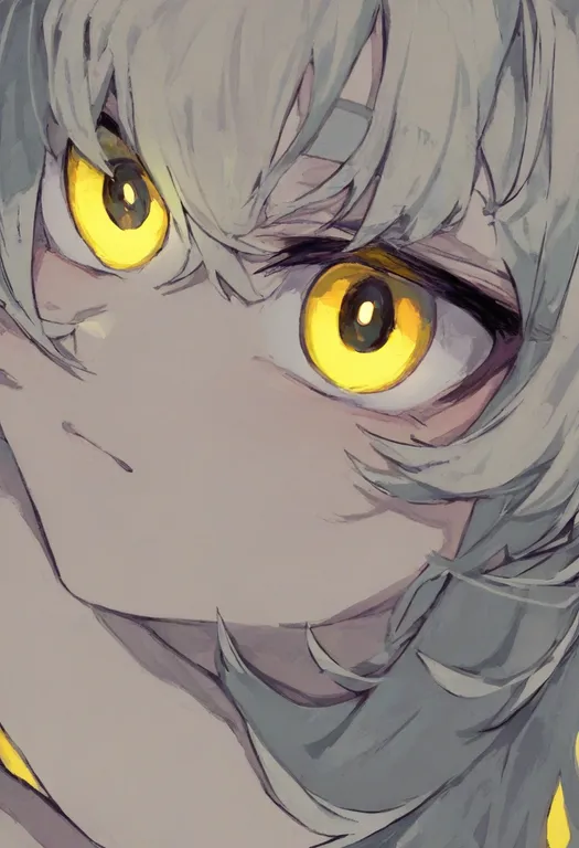 masterpiece, best quality, general, yellow pupils, 1girl, solo, portrait, simple background — by k3scat, made with ComfyUI