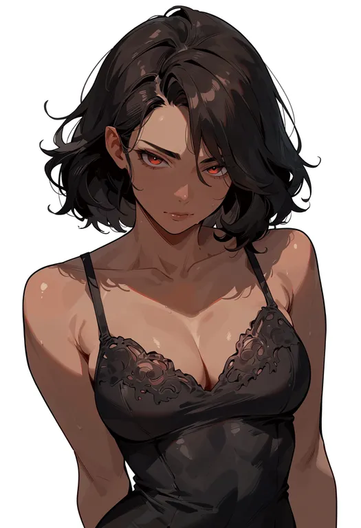 masterpiece, best quality, score_7, safe, eve (mythology), mythology, solo, upper body, simple background — by k3scat, made with ComfyUI
