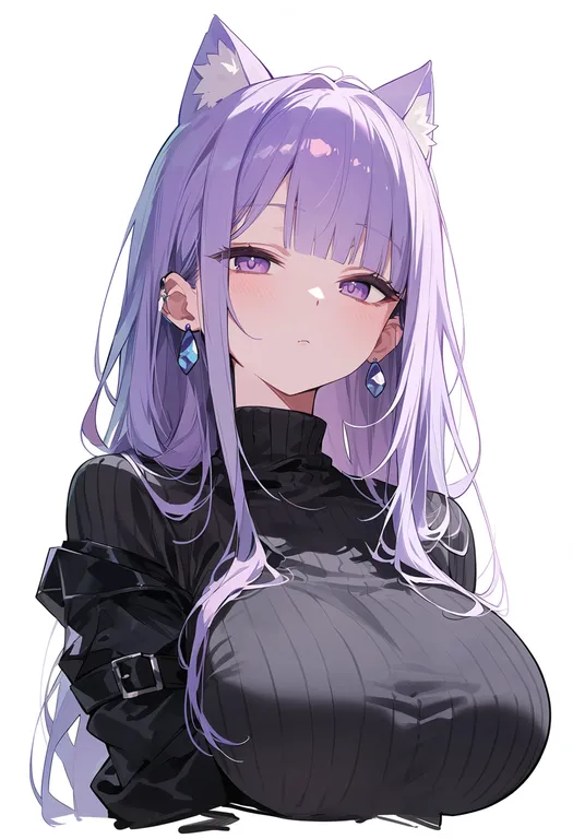 masterpiece, best quality, score_7, safe, ruru amour, solo, upper body, simple background — by k3scat, made with ComfyUI