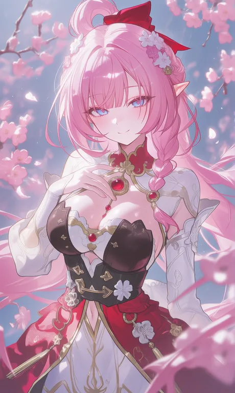 @momoco_haru，elysia \(peachy spring\) \(honkai impact\) — by 三叶草, made with ComfyUI