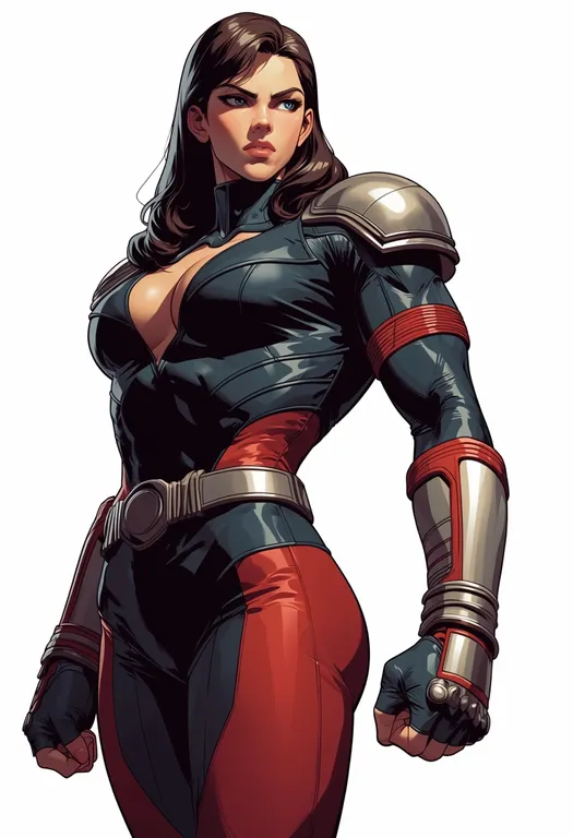 masterpiece, best quality, score_7, safe, marvel vs. capcom infinite, solo, simple background — by k3scat, made with ComfyUI