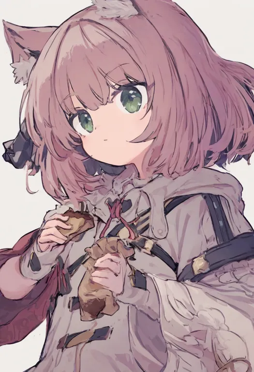 masterpiece, best quality, general, sweets, 1girl, solo, simple background — by k3scat, made with ComfyUI