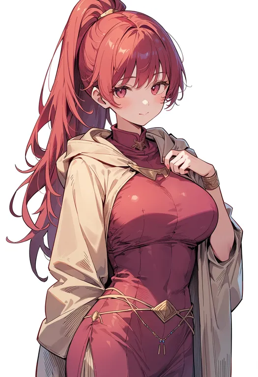 masterpiece, best quality, score_7, safe, fire emblem: the sacred stones, solo, simple background — by k3scat, made with ComfyUI
