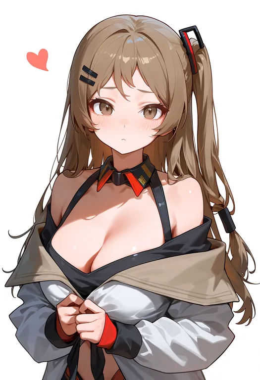 masterpiece, best quality, score_7, safe, k2 (girls' frontline), girls' frontline, solo, upper body, simple background — by k3scat, made with ComfyUI