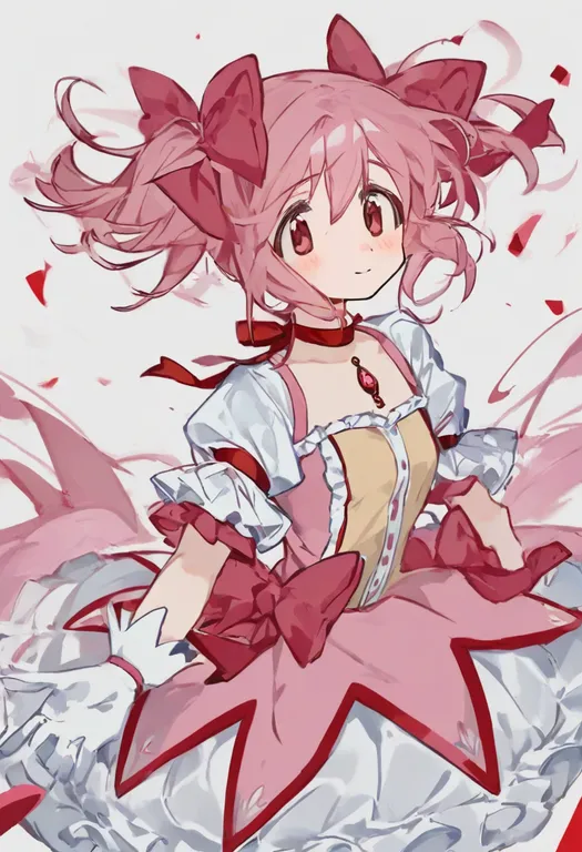 masterpiece, best quality, general, kaname madoka (magical girl), mahou shoujo madoka magica (anime), solo, upper body… — by k3scat, made with ComfyUI