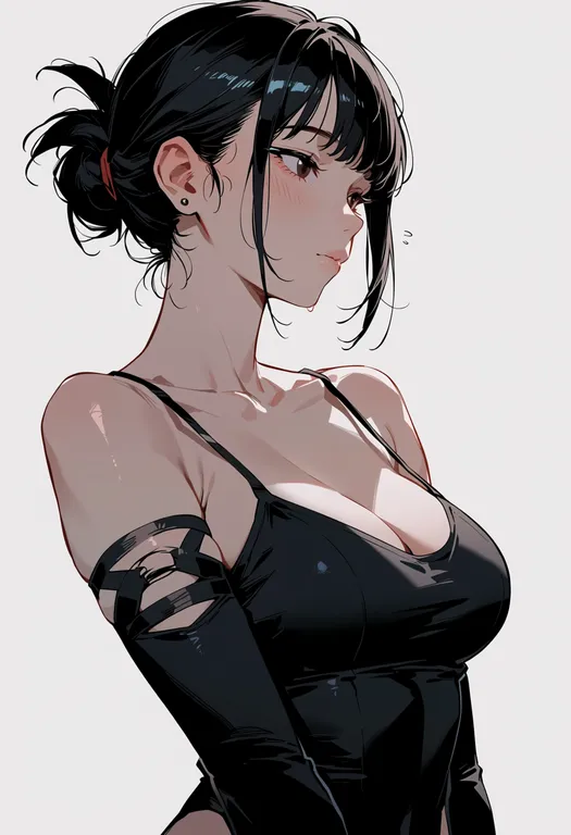 masterpiece, best quality, score_7, safe, dim sum, 1girl, solo, upper body, simple background — by k3scat, made with ComfyUI