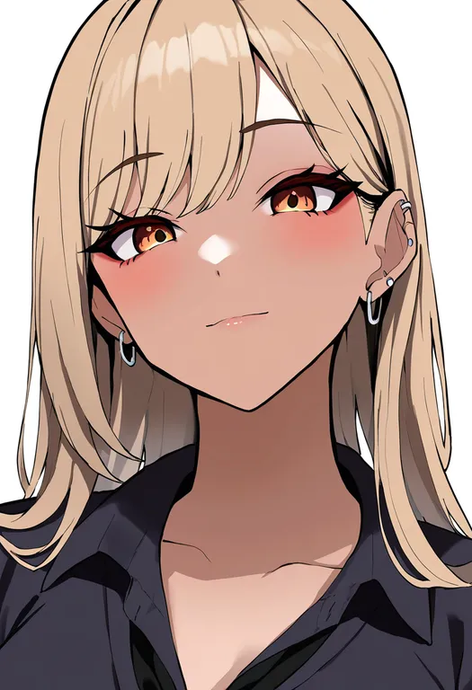 masterpiece, best quality, newest, absurdres, highres, safe, gyaru, 1girl, solo, portrait, simple_background — by k3scat, made with ComfyUI