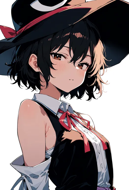 masterpiece, best quality, score_7, safe, enraku tsubakura, solo, upper body, simple background — by k3scat, made with ComfyUI