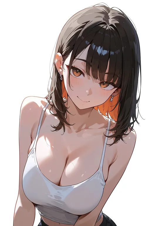 masterpiece, best quality, score_7, safe, fewer digits, 1girl, solo, simple background — by k3scat, made with ComfyUI