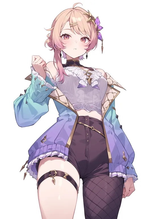 masterpiece, best quality, score_7, safe, atelier resleriana, solo, simple background — by k3scat, made with ComfyUI