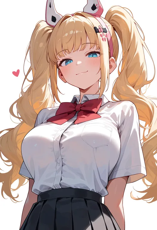 masterpiece, best quality, score_7, safe, alice (nikke), solo, upper body, simple background — by k3scat, made with ComfyUI