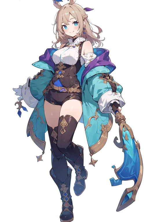 masterpiece, best quality, score_7, safe, atelier firis, solo, simple background — by k3scat, made with ComfyUI