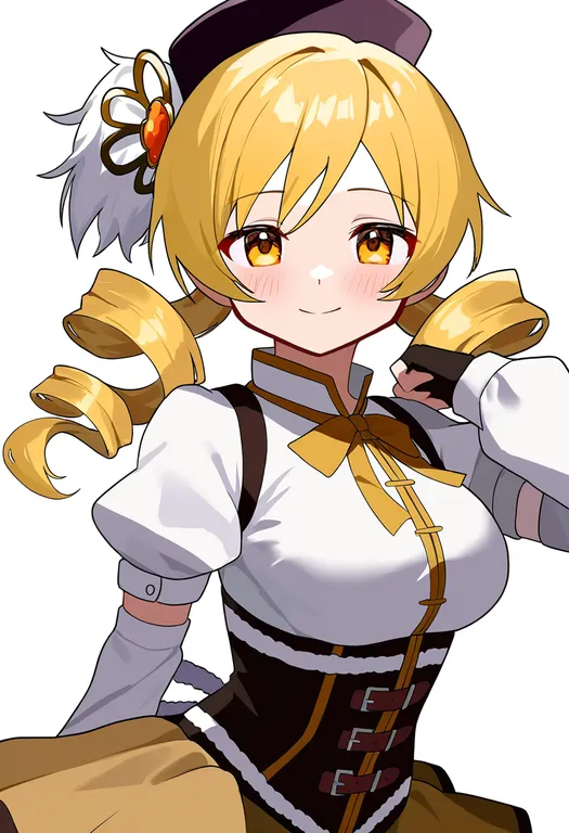 masterpiece, best quality, newest, absurdres, highres, safe, tomoe_mami, mahou_shoujo_madoka_magica_(anime), solo… — by k3scat, made with ComfyUI