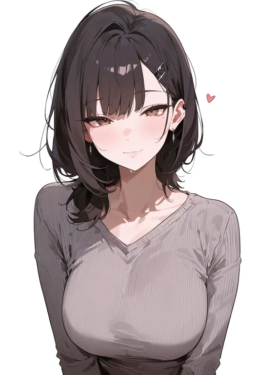 masterpiece, best quality, score_7, safe, honeypot, 1girl, solo, upper body, simple background — by k3scat, made with ComfyUI