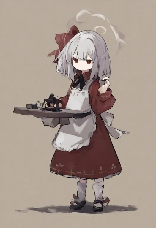 masterpiece, best quality, general, inkwell, 1girl, solo, simple background — by k3scat, made with ComfyUI
