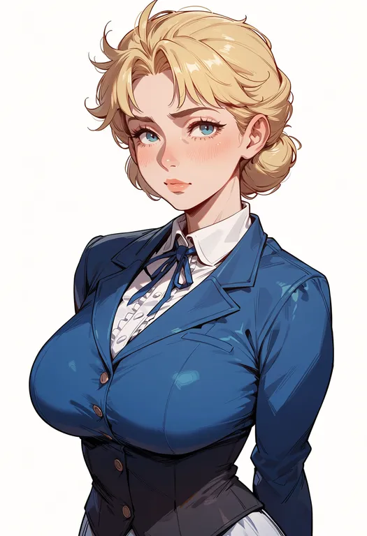 masterpiece, best quality, score_7, safe, erina pendleton, solo, upper body, simple background — by k3scat, made with ComfyUI