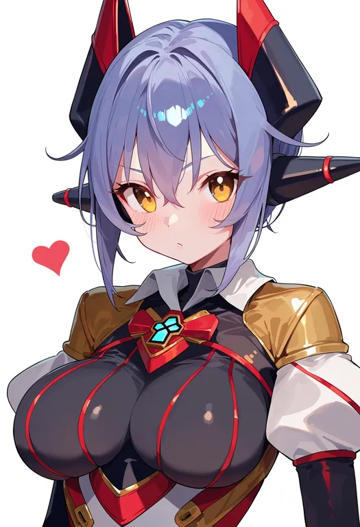 masterpiece, best quality, score_7, safe, poppi (xenoblade), solo, upper body, simple background — by k3scat, made with ComfyUI