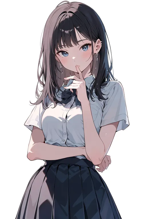 masterpiece, best quality, score_7, safe, album cover, 1girl, solo, simple background — by k3scat, made with ComfyUI