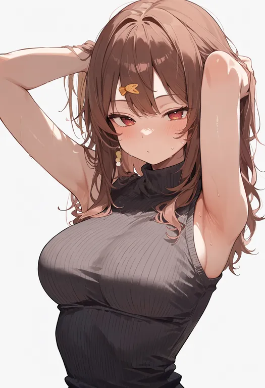 masterpiece, best quality, score_7, safe, yuzu (fruit), 1girl, solo, upper body, simple background — by k3scat, made with ComfyUI