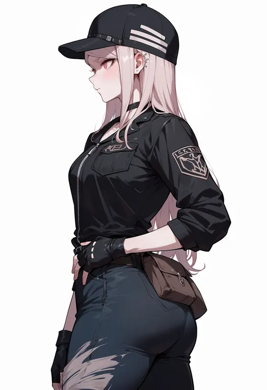 masterpiece, best quality, score_7, safe, danganronpa: trigger happy havoc, solo, simple background — by k3scat, made with ComfyUI