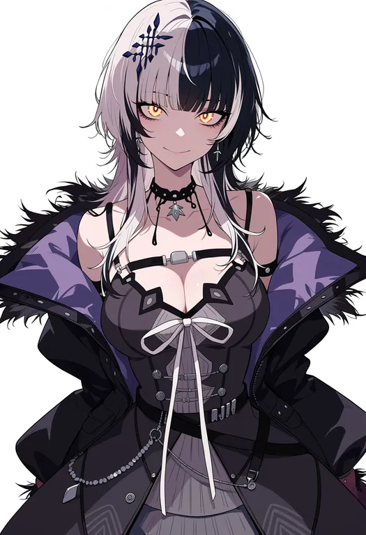 masterpiece, best quality, score_7, safe, yorick (shiori novella), solo, upper body, simple background — by k3scat, made with ComfyUI