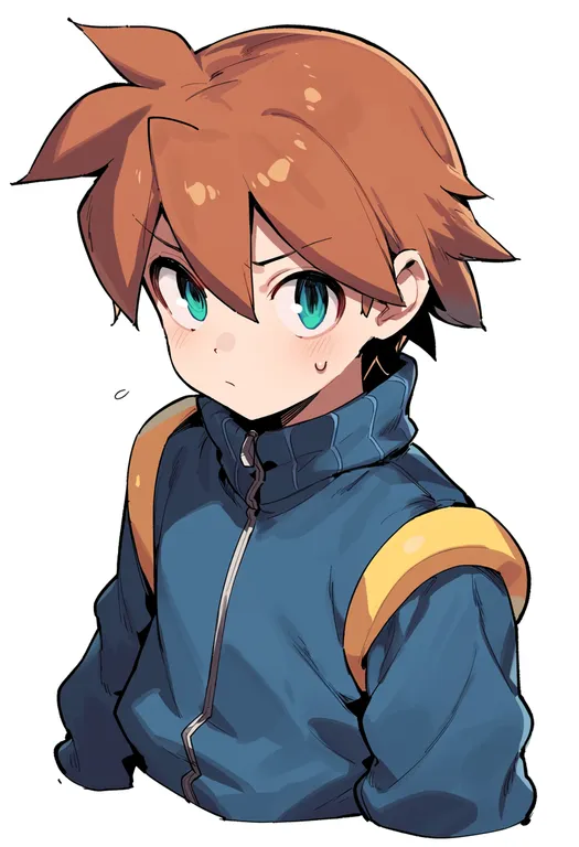 masterpiece, best quality, score_7, safe, ciel (mega man), solo, upper body, simple background — by k3scat, made with ComfyUI